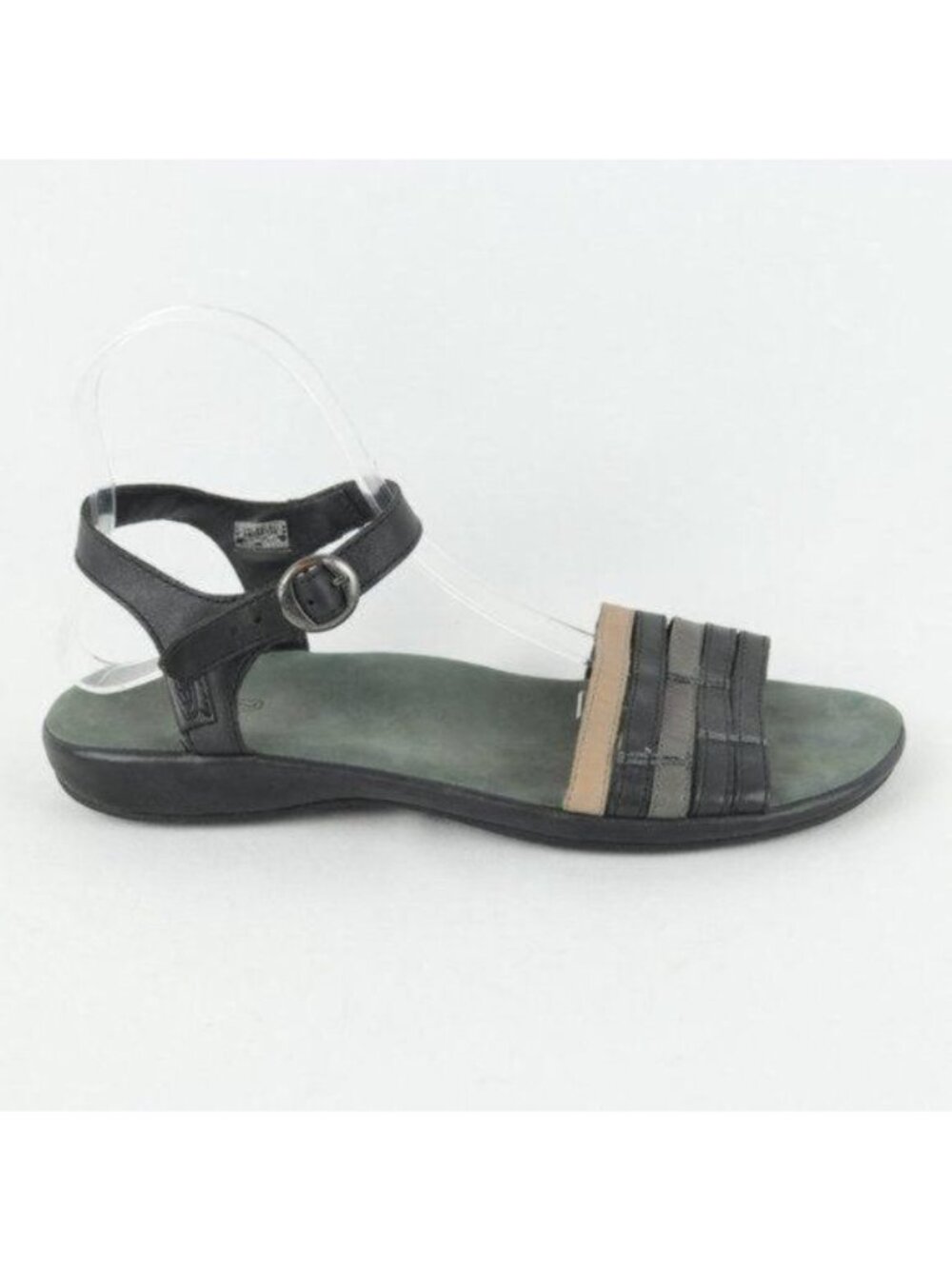Keen Emerald City Women' Size 11 Black Leather Quarter Strap Flat Sandals - Picture 7 of 10